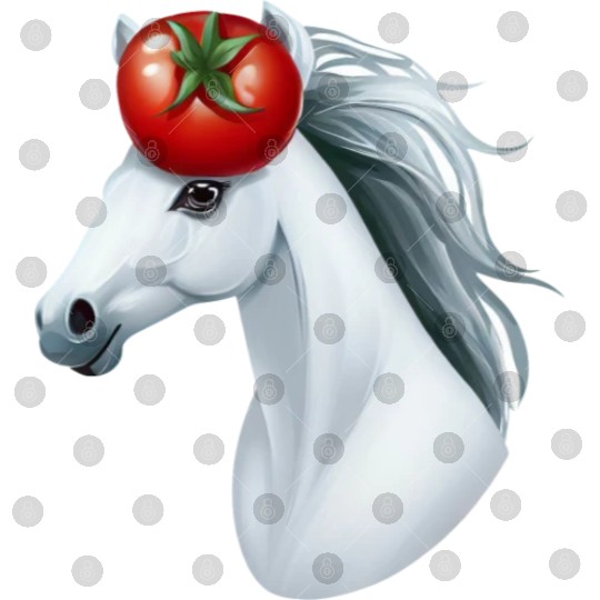 Horse Head Tomato - Creative Horse & Vegetable Digital Files