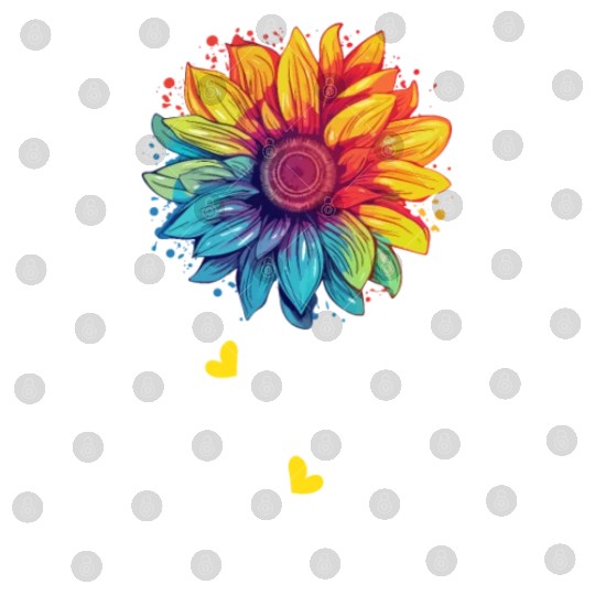 Rainbow Sunflower LGBT Community Pride Transgender Digital Files