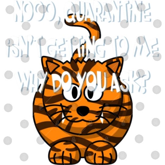 Crazy Cat Social Distancing Face Mask Funny Digital Files