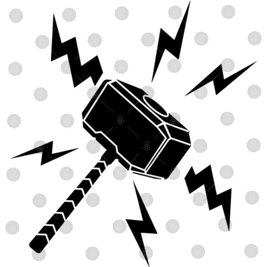 Lightning Thor hammer Digital Files