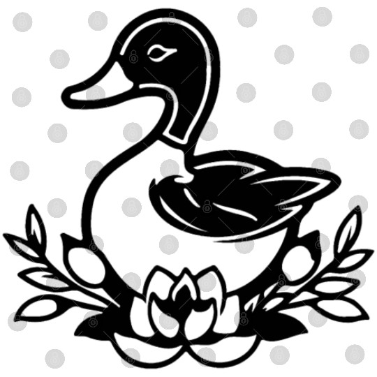 Duck Bird Nature Pond Digital Files