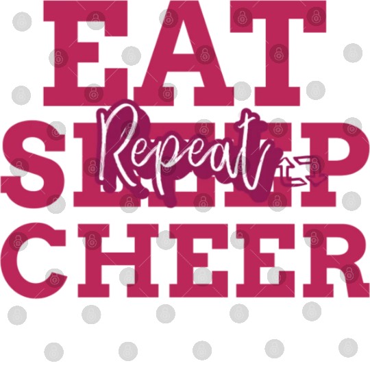 eat sleep cheer repeat trending gift aesthetic Digital Files