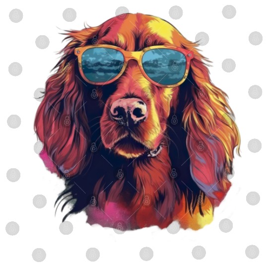 Irish Red Setter Dog Dog Breed for a Irish Red Digital Files