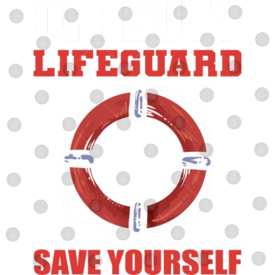 Off Duty Lifeguard Beach Attendant Gift Digital Files