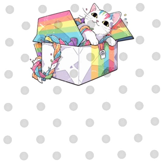Rainbow Cat Lover Cute Kitty Animal LGBT Community Digital Files