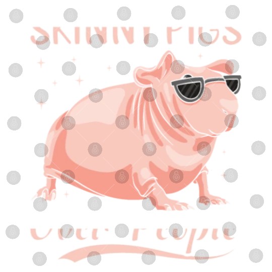 Hairless Guinea Pig Skinny Pig Owner Cavy Rodent Digital Files