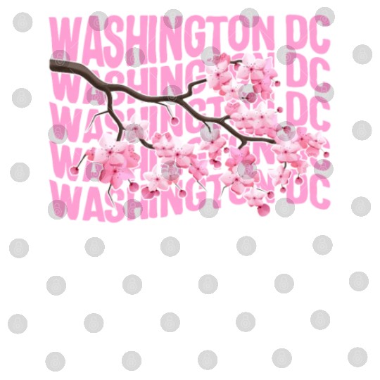 Washington DC Digital Files, Cherry Blossom Floral Pop