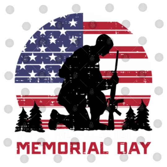 Honor The Fallen Heroes Memorial Day Us Flag Digital Files