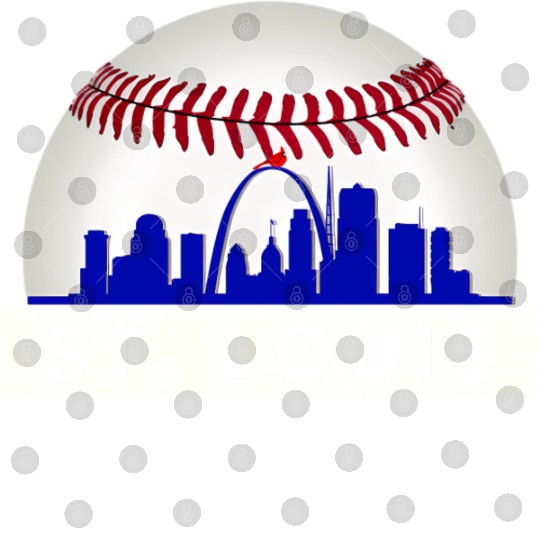 Saint Louis Red Cardinal Dress Hometown Skyline Gi Digital Files