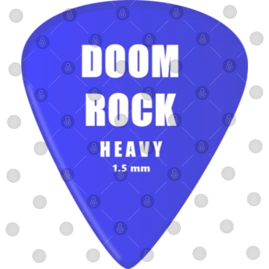 Dooom Rock Guitar Pick Digital Files