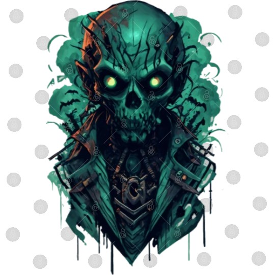 Green Toxic Zombie RPG Game Style Digital Files