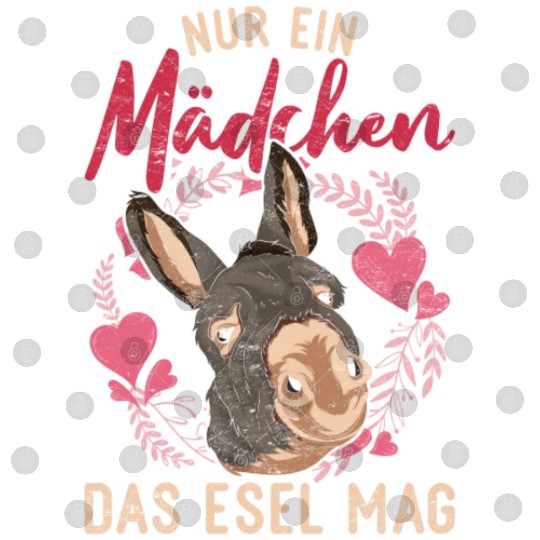 Just a girl who likes donkey farm animal donkey Digital Files