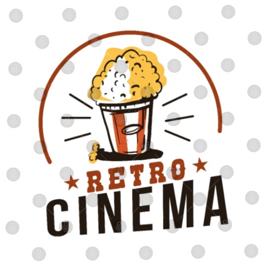 Retro Cinema Popcorn Digital Files