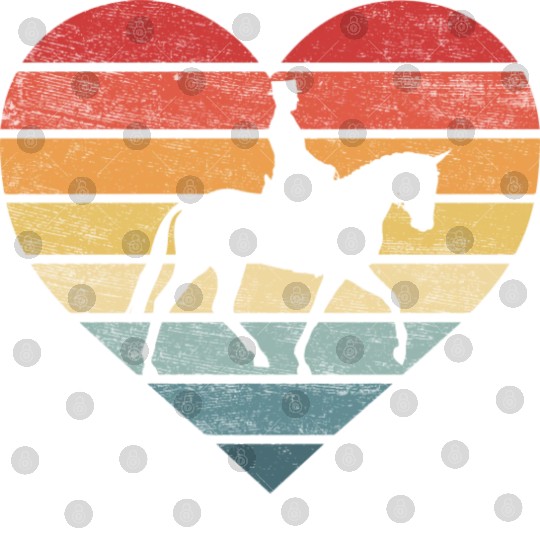 Equestrian Horseman Retro Sunset Horse Lover Rider Digital Files