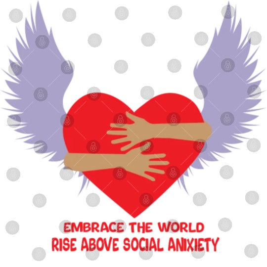embrace the world rise above anxiety Digital Files
