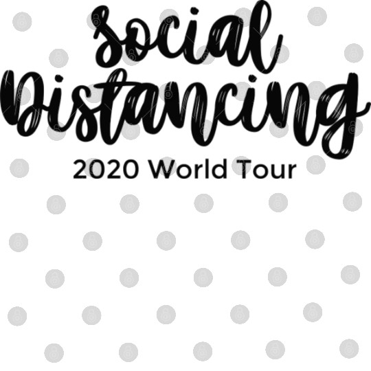 Social Distancing 2020 World Tour black hipster Digital Files