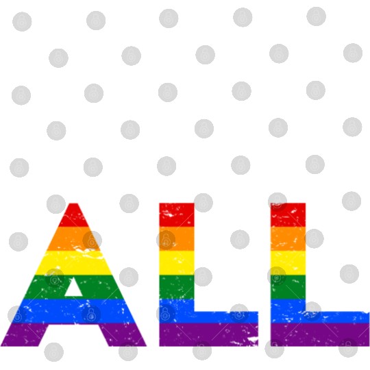 Y all Means All Lgbt Rainbow Pride Flag Digital Files