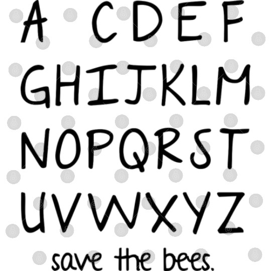 Save The Bees red Digital Files