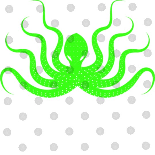 Menace Octopus Neon Green Digital Files