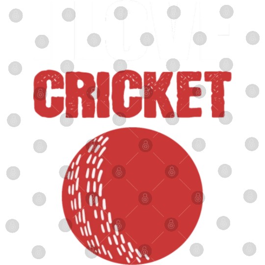 I Love Cricket Sport Coach Gift Digital Files