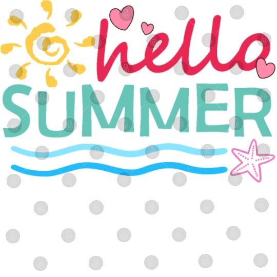 Hello summer Digital Files