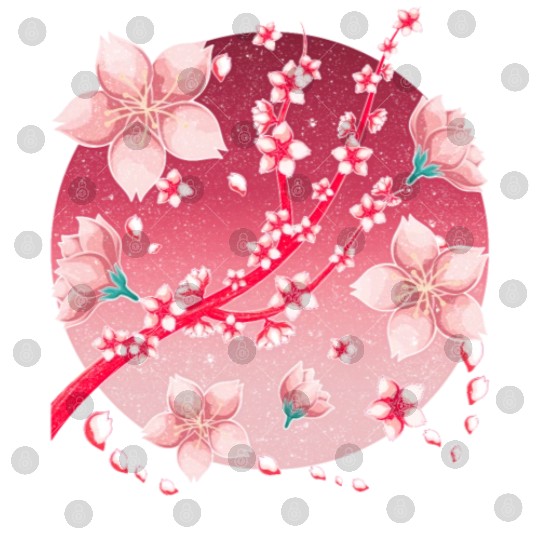 Japanese culture sakura gift cherry blossoms Digital Files