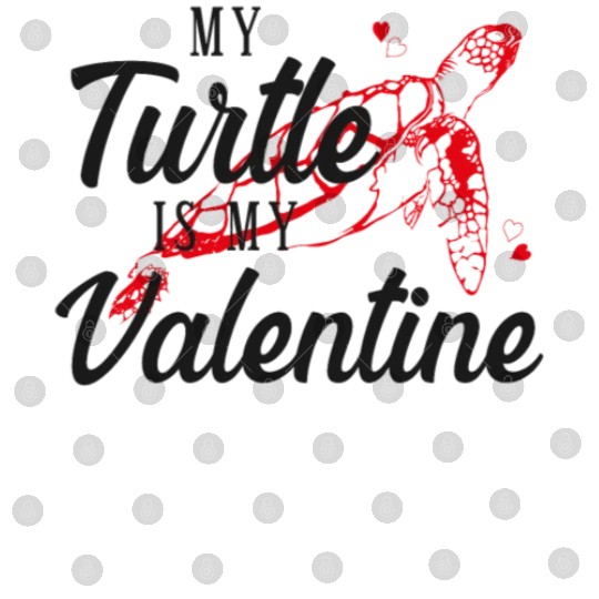Sea Turtle Tortoise Valentines Day Digital Files