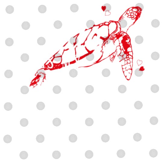 Sea Turtle Tortoise Valentines Day Digital Files