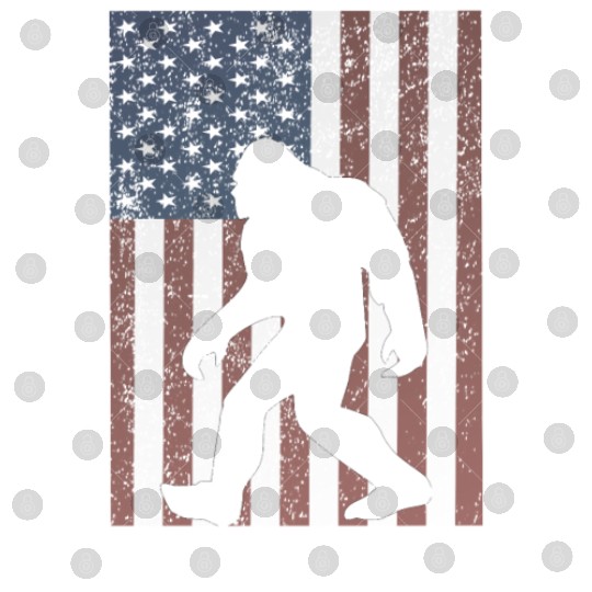 Bigfoot Sasquatch American Flag USA Digital Files