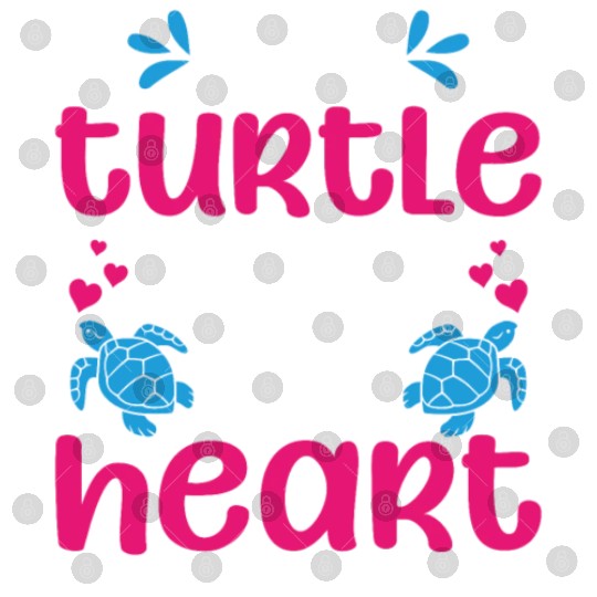 Sea Turtle Tortoise Valentines Day Digital Files