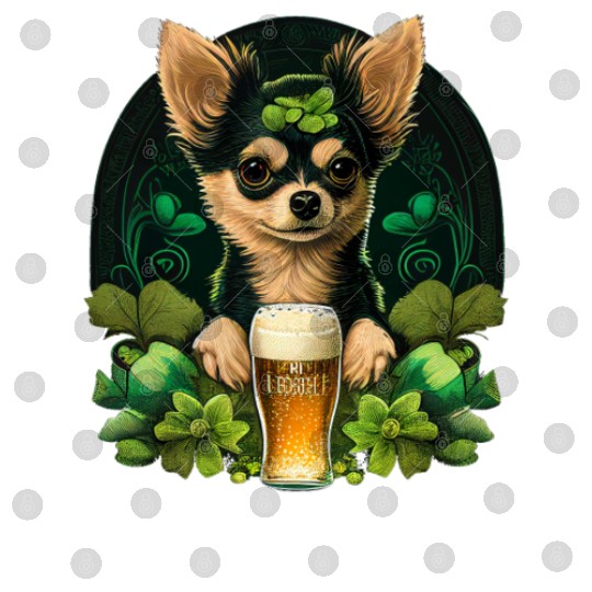 Chihuahua | St. Saint Patricks Day Beer Shamrock Digital Files
