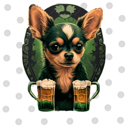 Chihuahua | St. Saint Patricks Day Beer Shamrock Digital Files