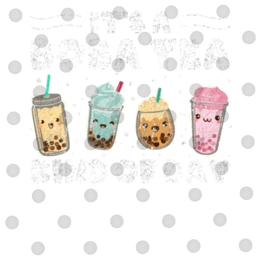 It´s A Boba Tea Kind Of Day Kawaii Bubble Tea Digital Files