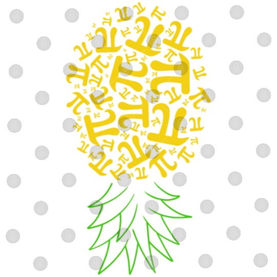 Pi Day Digital Files, Pineapple Pi Day, Funny Math Lover