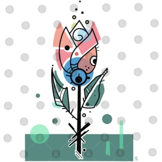 Retro Tulip Flower Digital Files