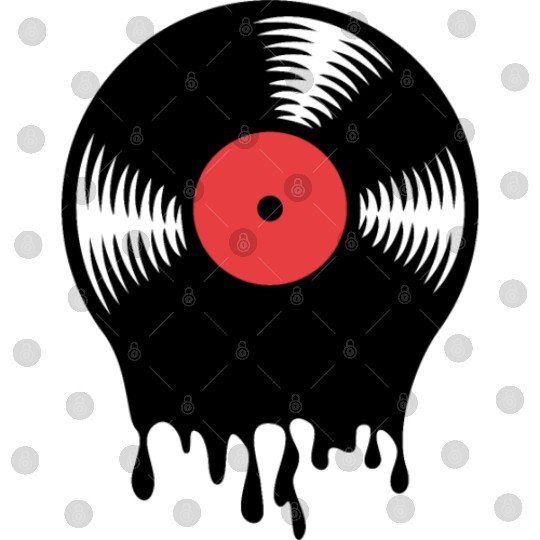 Melting vinyl disc. Digital Files