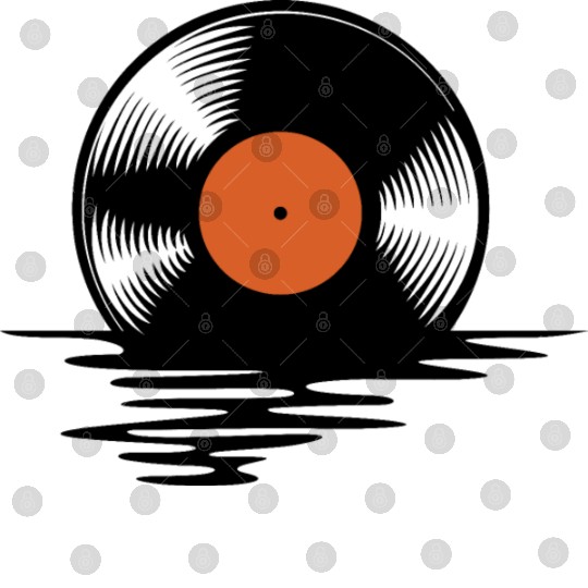 Melting vinyl disc. Digital Files