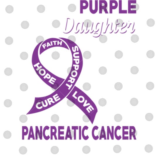 I Wear Purple For My Daughter Pancreatic Cancer Digital Files