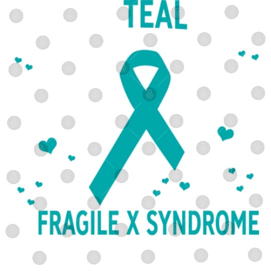 I Wear Teal For Support Fragile X Syndrome Digital Files