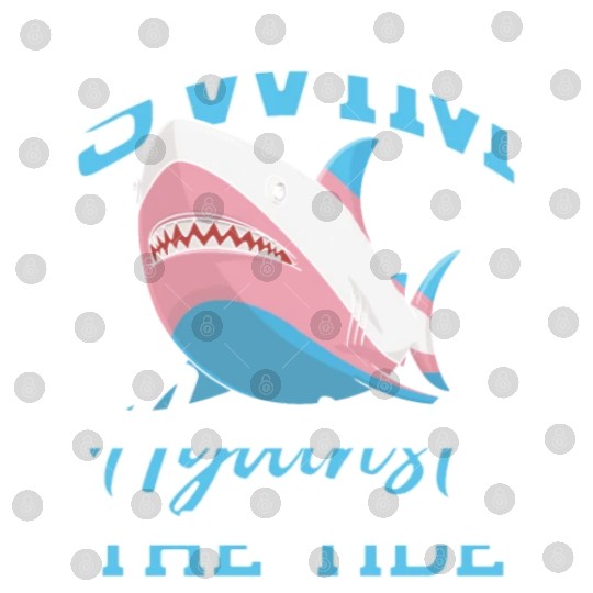 Shark Lover Transgender Pride Flag Trans LGBT Digital Files