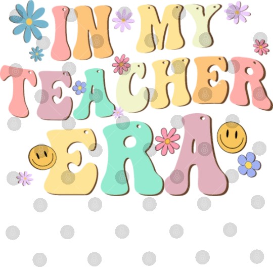 In My Teacher Era Back To School Retro Groovy Digital Files