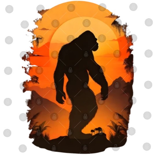 A Sasquatch Silhouette In The North Digital Files