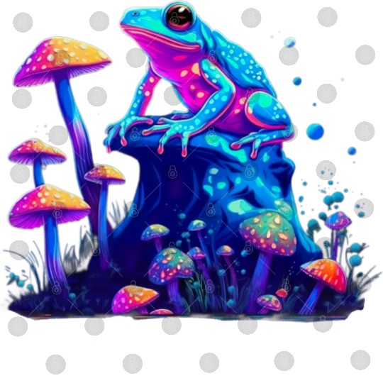 Aesthetic Frog Mushrooms Frogs for a Mushroom Digital Files