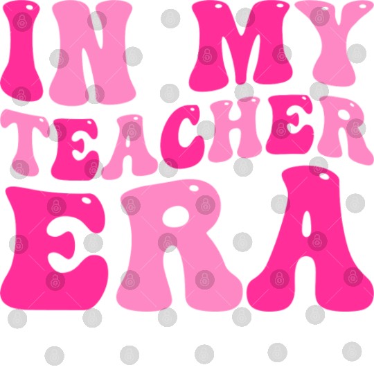 In My Teacher Era Back To School Retro Groovy Digital Files