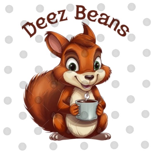 Deez Beans Squirrel Coffee Mug Digital Files