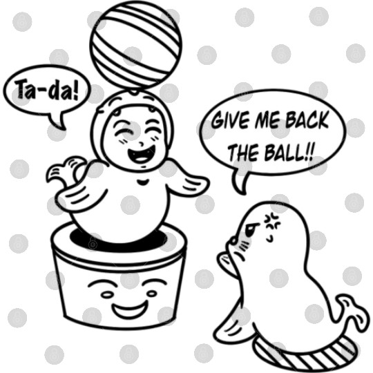 Funny Cartoon Kid Sea Lion Cosplay Digital Files