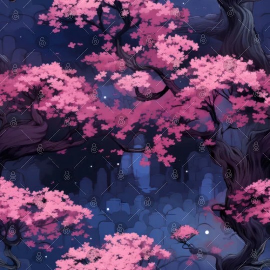 Anime Euphoria: Fantasy Cherry Blossom Dreamscape Digital Files