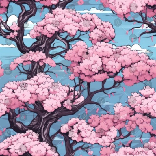 Anime Euphoria: Fantasy Cherry Blossom Dreamscape Digital Files