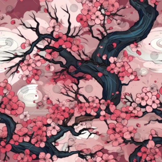 Anime Euphoria: Fantasy Cherry Blossom Dreamscape Digital Files
