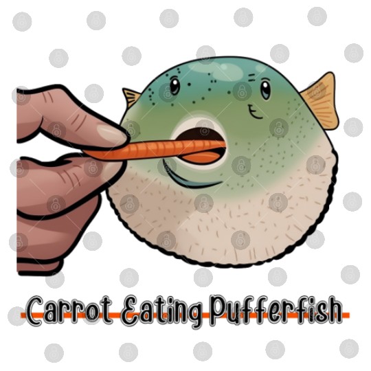 Carrot Eating Pufferfish Meme Digital Files